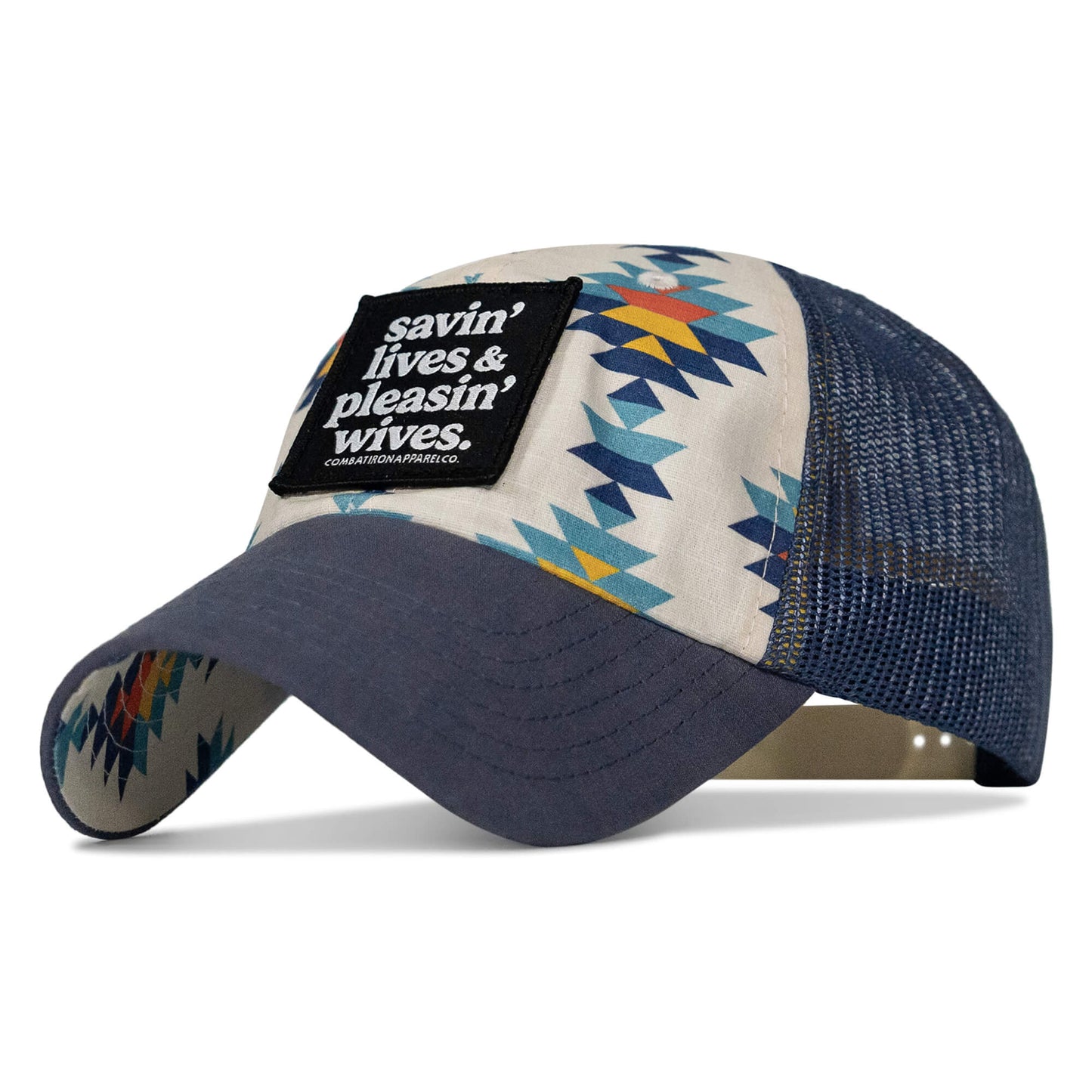 Ripstop Savin' Lives & Pleasin' Wives  Patch Tactical Ripstop Mesh Snapback Hat