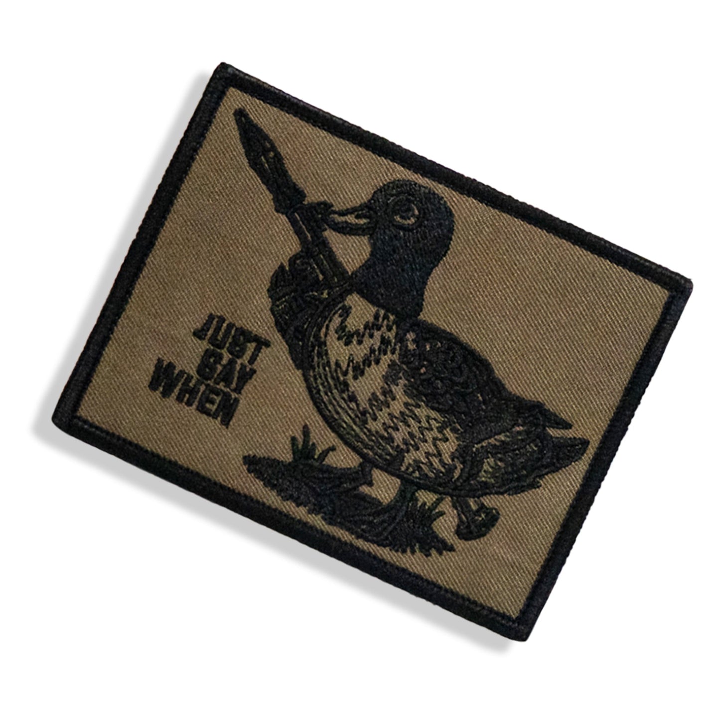 Just Say When Velcro Patch