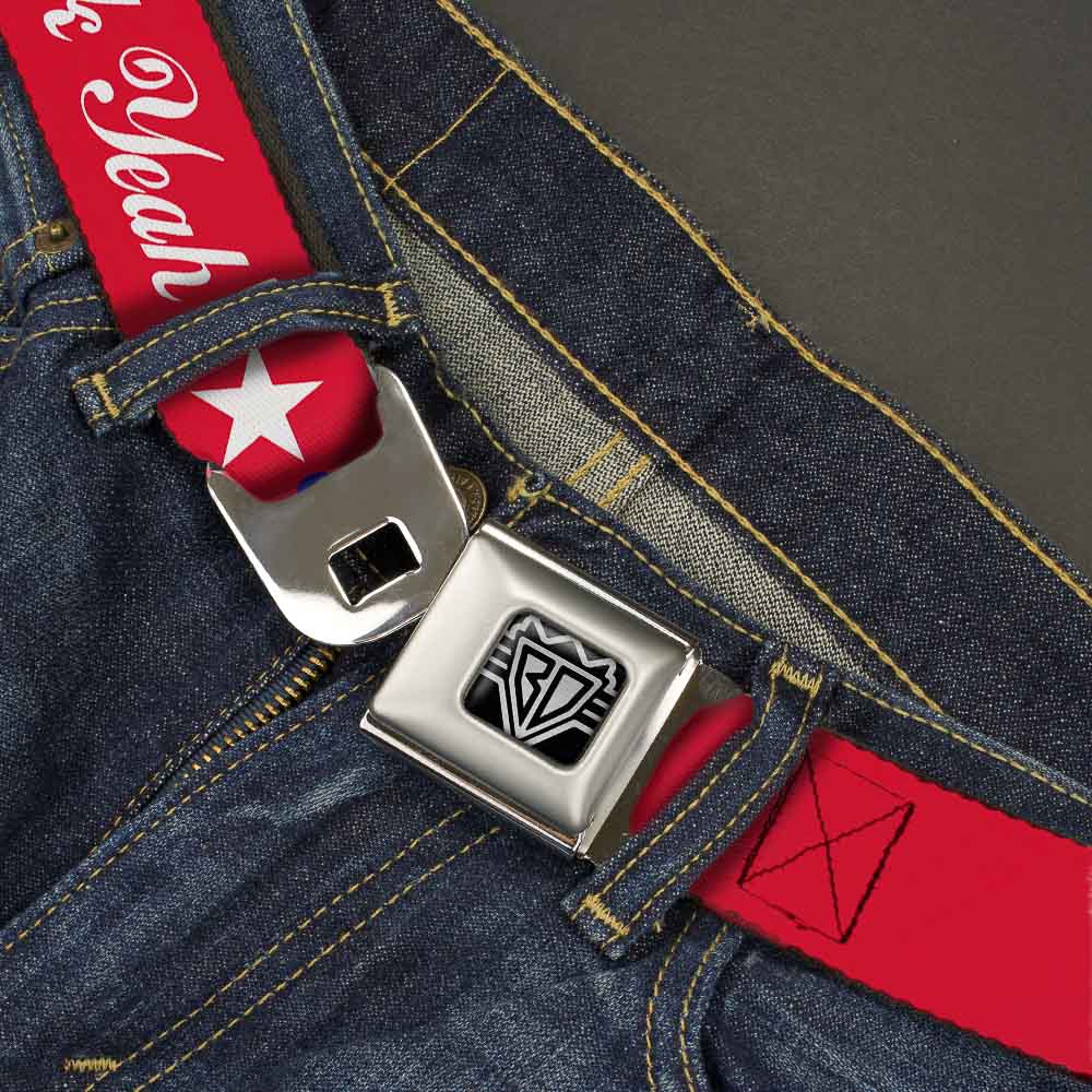 'MERICA Star USA Seatbelt Belt – World Cup 2026 Fan Gear (Red/Blue/White) v2
