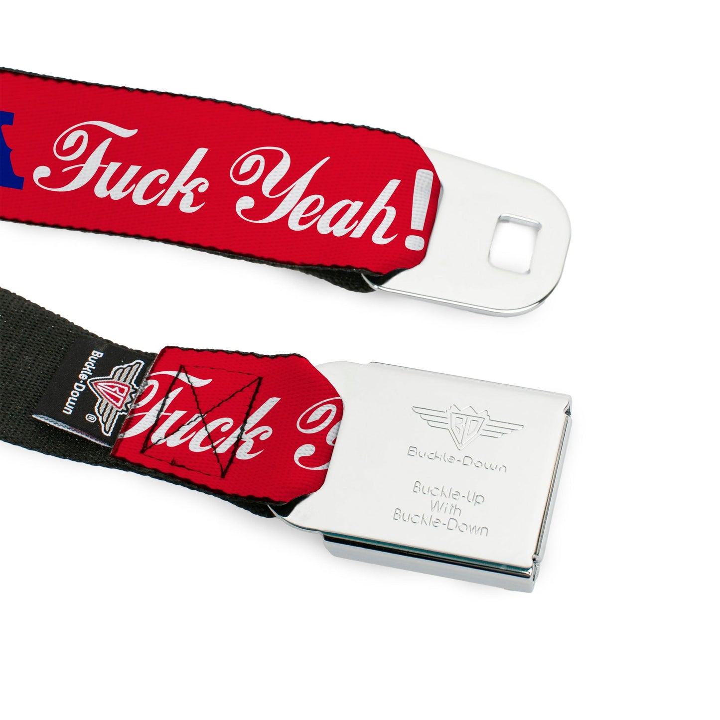 'MERICA Star USA Seatbelt Belt – World Cup 2026 Fan Gear (Red/Blue/White) v2