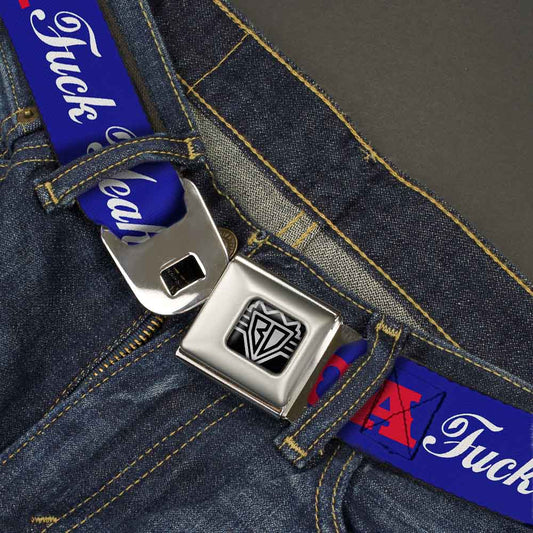 'MERICA Star USA Seatbelt Belt – World Cup 2026 Fan Gear (Blue/Red/White)