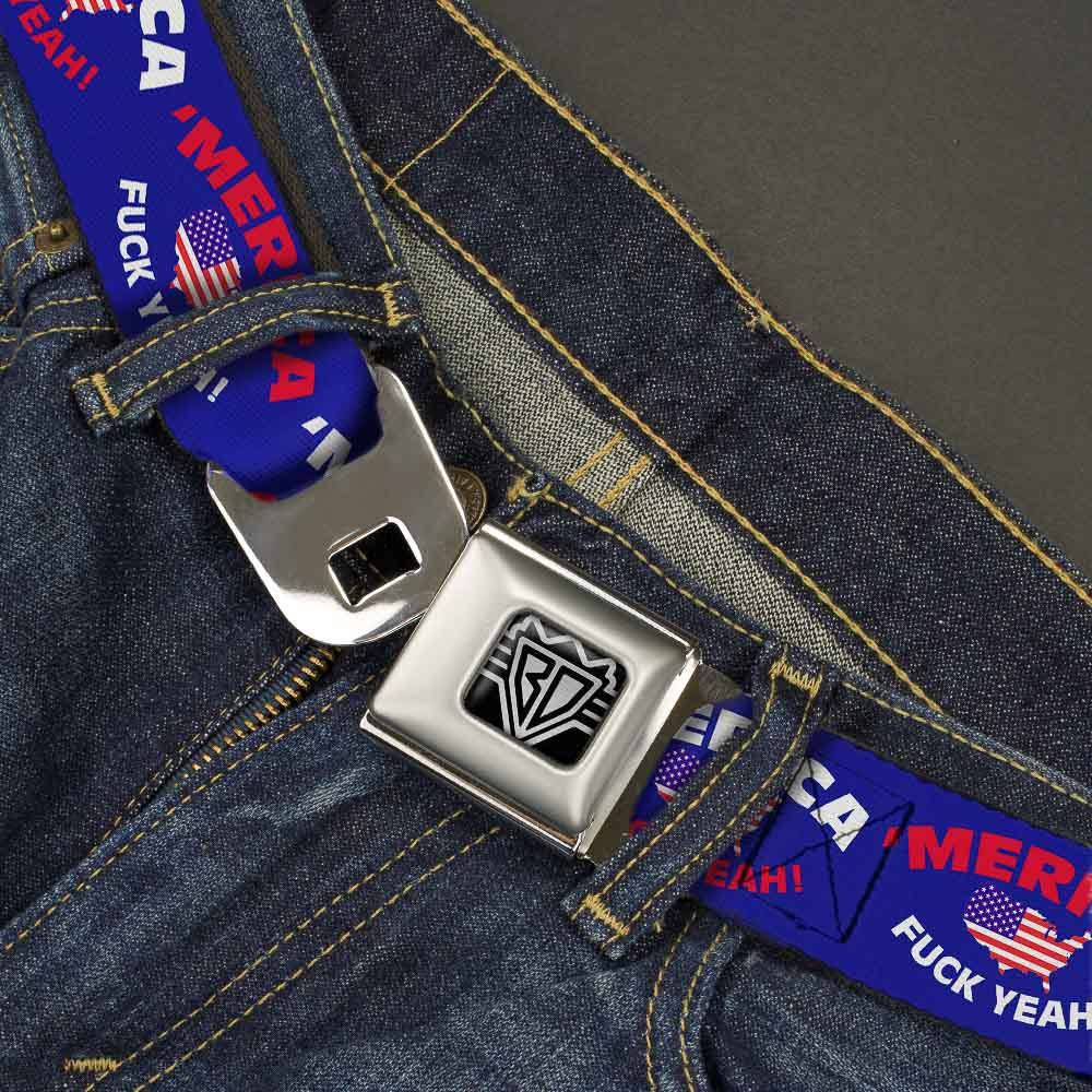 'MERICA USA Silhouette Seatbelt Belt – World Cup 2026 Fan Gear