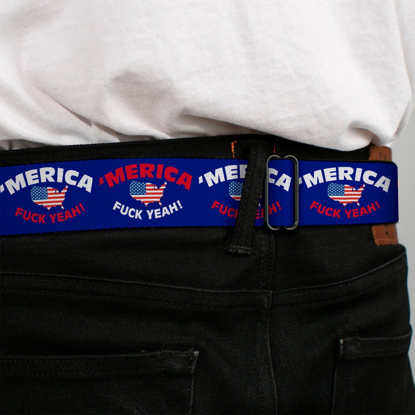 'MERICA USA Silhouette Seatbelt Belt – World Cup 2026 Fan Gear