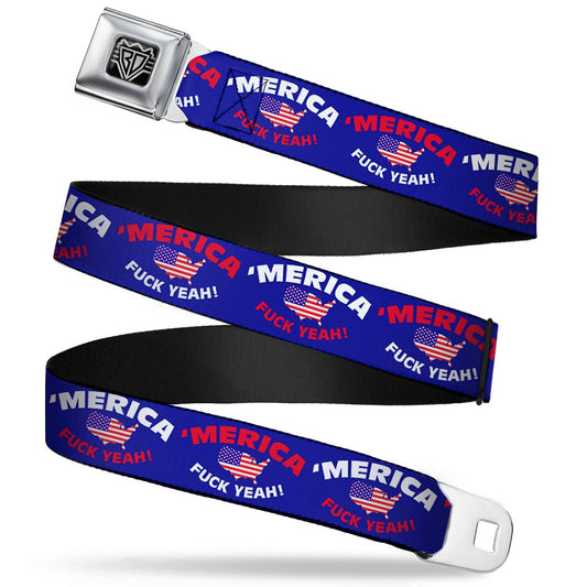 'MERICA USA Silhouette Seatbelt Belt – World Cup 2026 Fan Gear