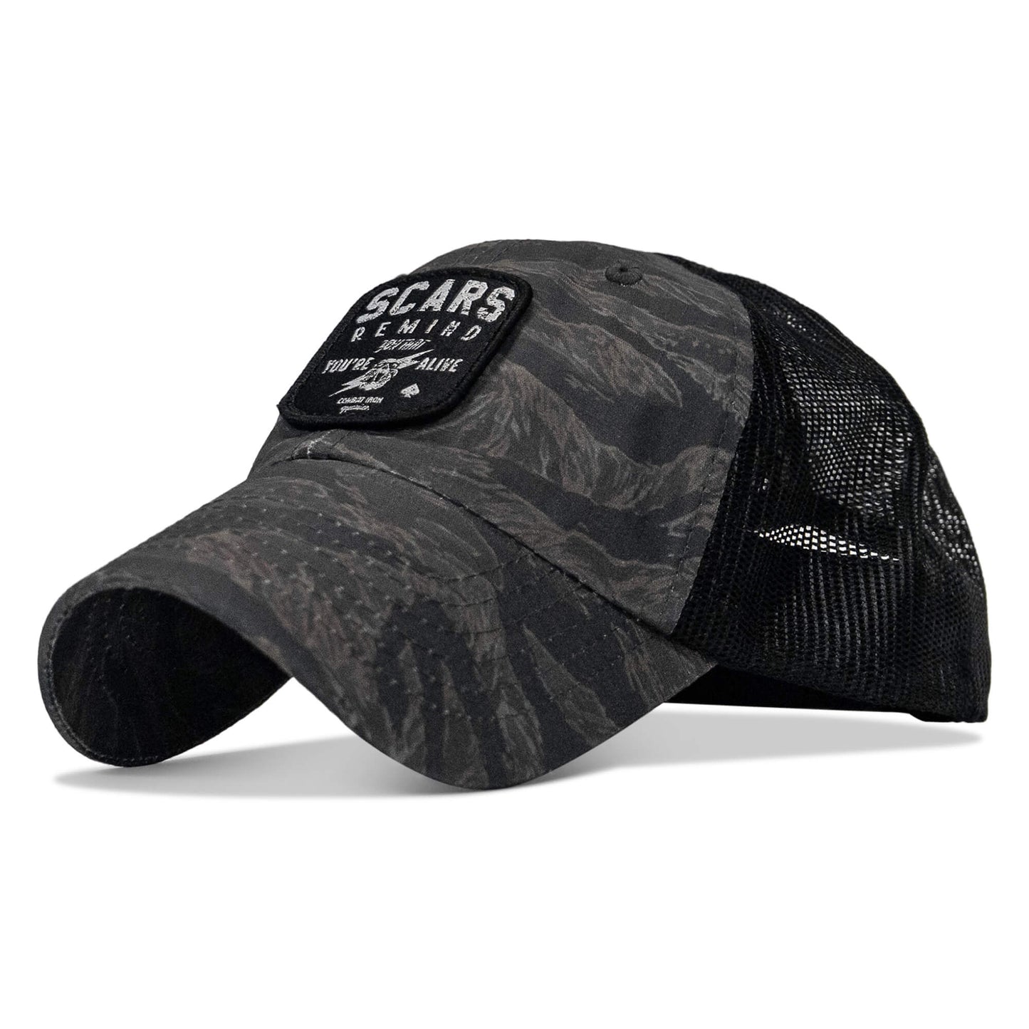 Scars Remind You You're Alive Patch Tactical Ripstop Mesh Snapback Hat