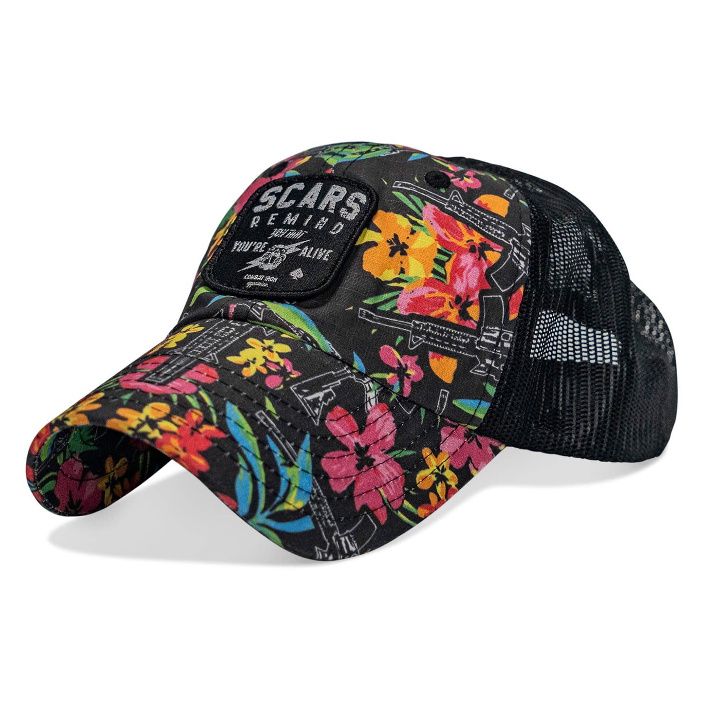 Scars Remind You You're Alive Patch Tactical Ripstop Mesh Snapback Hat