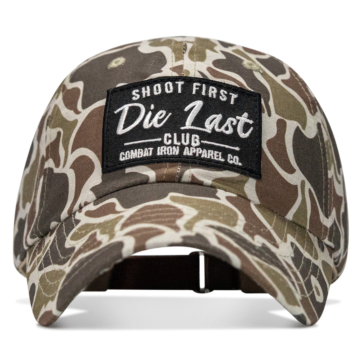Shoot First. Die Last. Club Patch Tactical Ripstop Mesh Snapback Hat