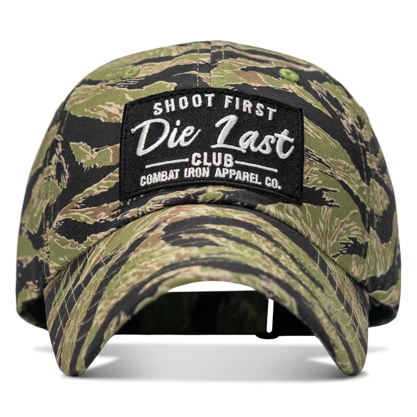 Shoot First. Die Last. Club Patch Tactical Ripstop Mesh Snapback Hat