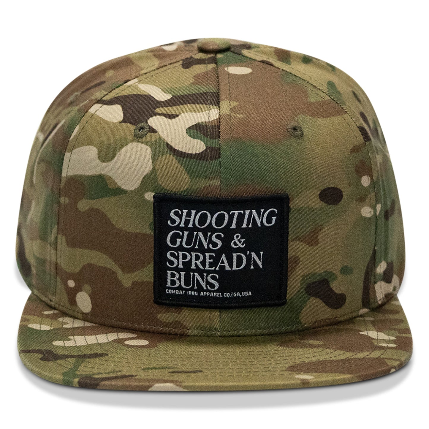 Shooting Guns & Spreadin' Buns Patch Flatbill Hat