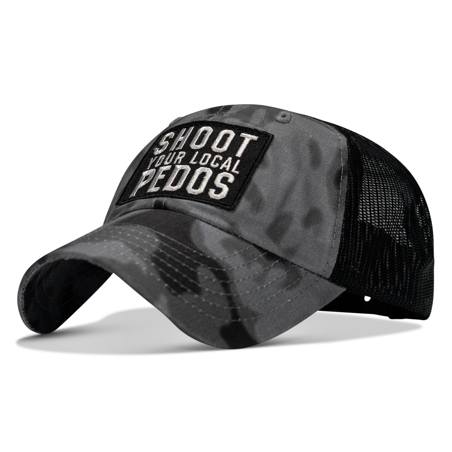Shoot Your Local Pedos Patch Tactical Ripstop Mesh Snapback Hat