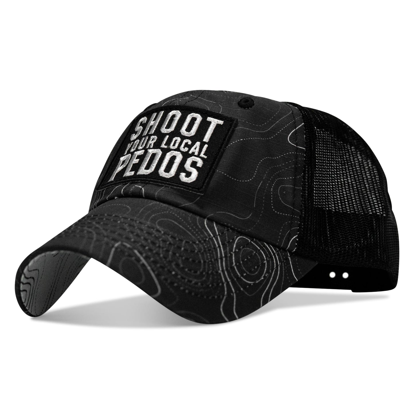 Shoot Your Local Pedos Patch Tactical Ripstop Mesh Snapback Hat