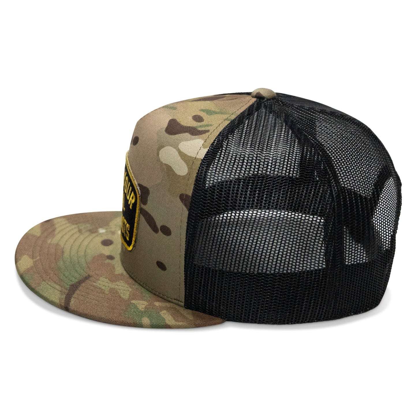 Shoot Your Local Terrorist Patch Flatbill Snapback Hat