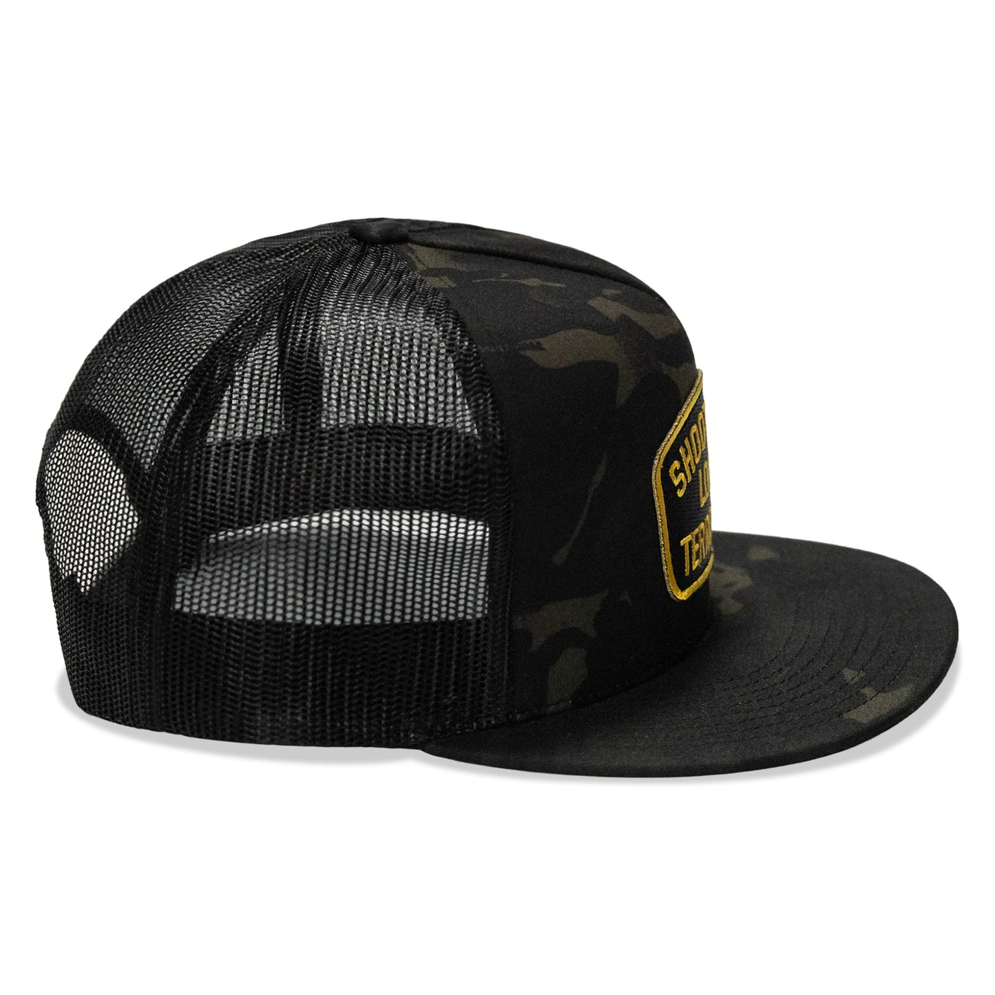 Shoot Your Local Terrorist Patch Flatbill Snapback Hat