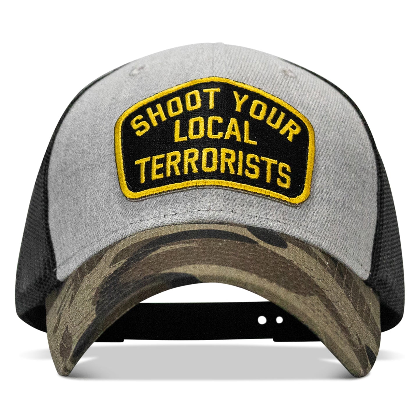 Shoot Your Local Terrorists Patch Snapback Hat