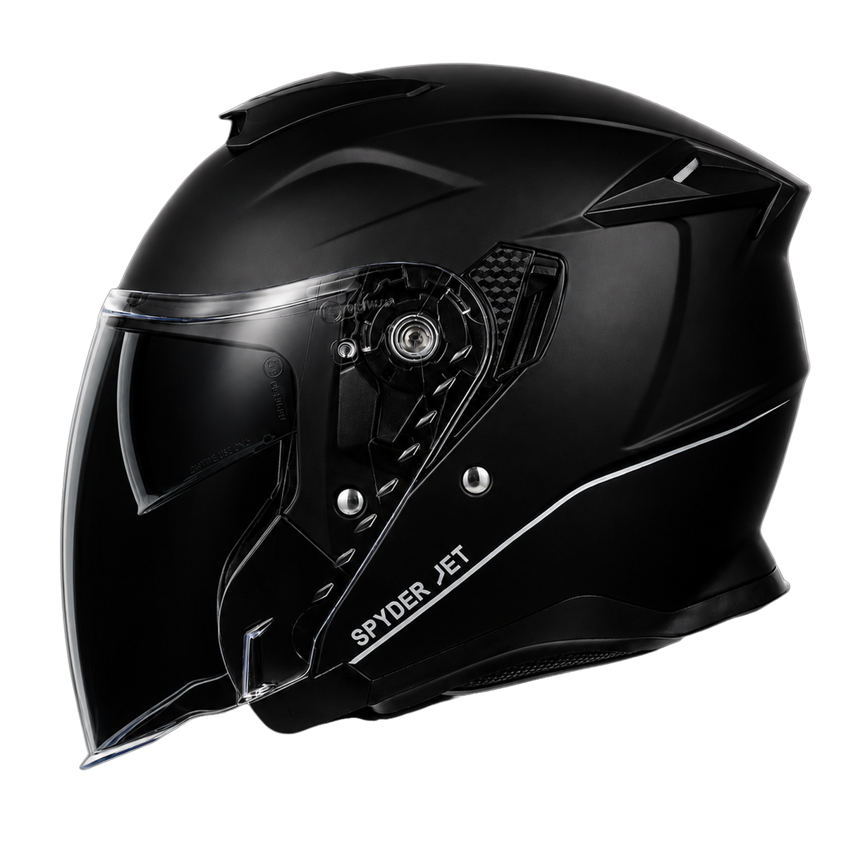 D.O.T. & ECE Daytona Spyder Jet- Dull Black