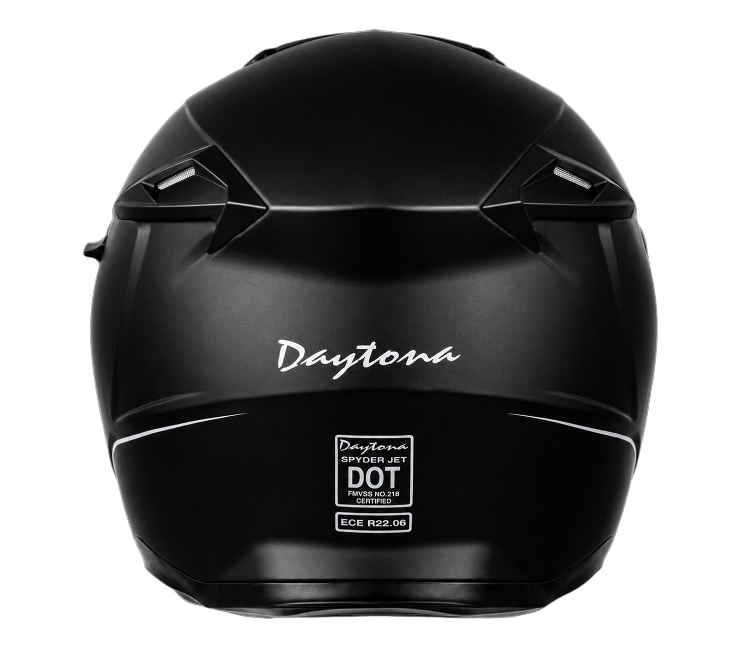 D.O.T. & ECE Daytona Spyder Jet- Dull Black
