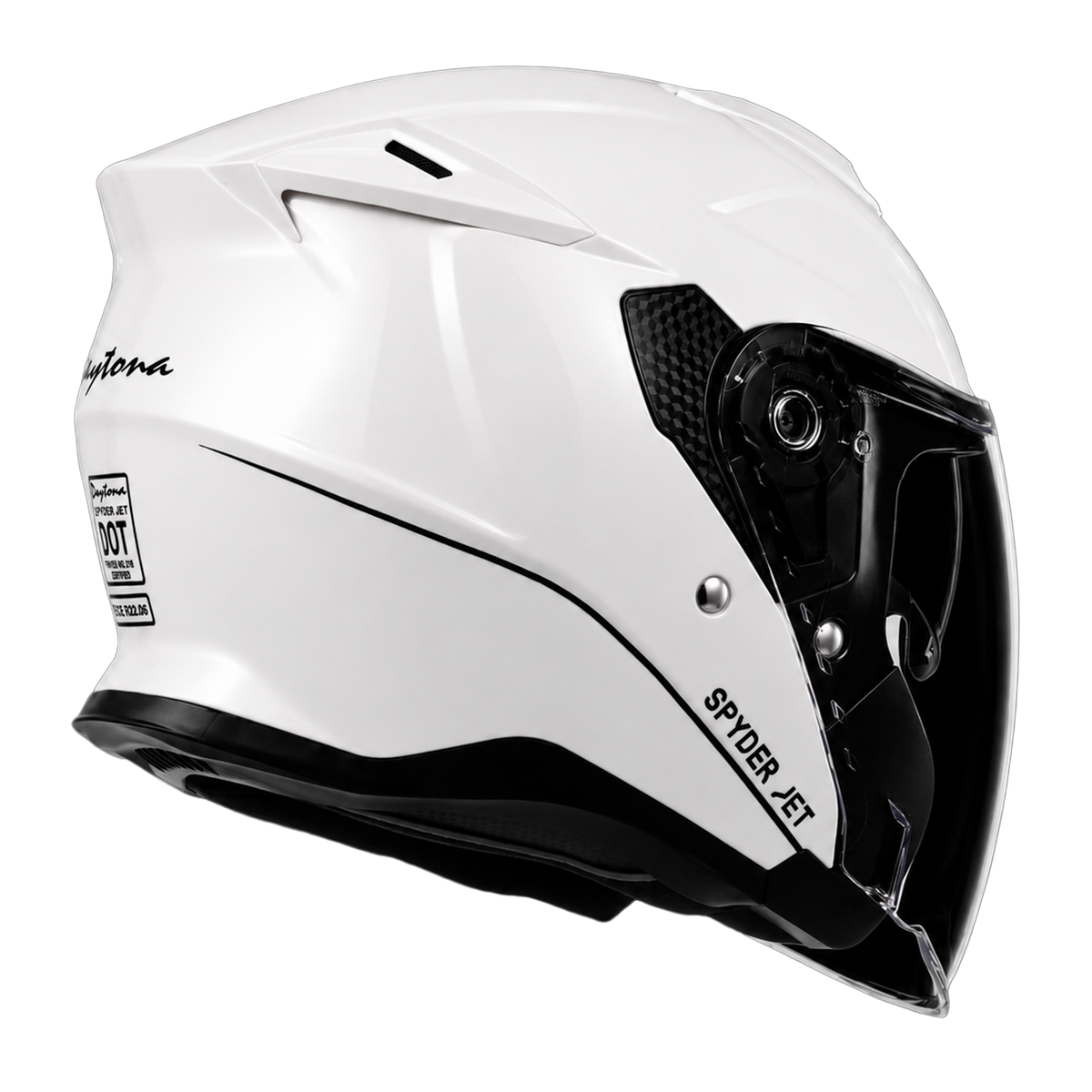 D.O.T. & ECE Daytona Spyder Jet- Hi-Gloss White