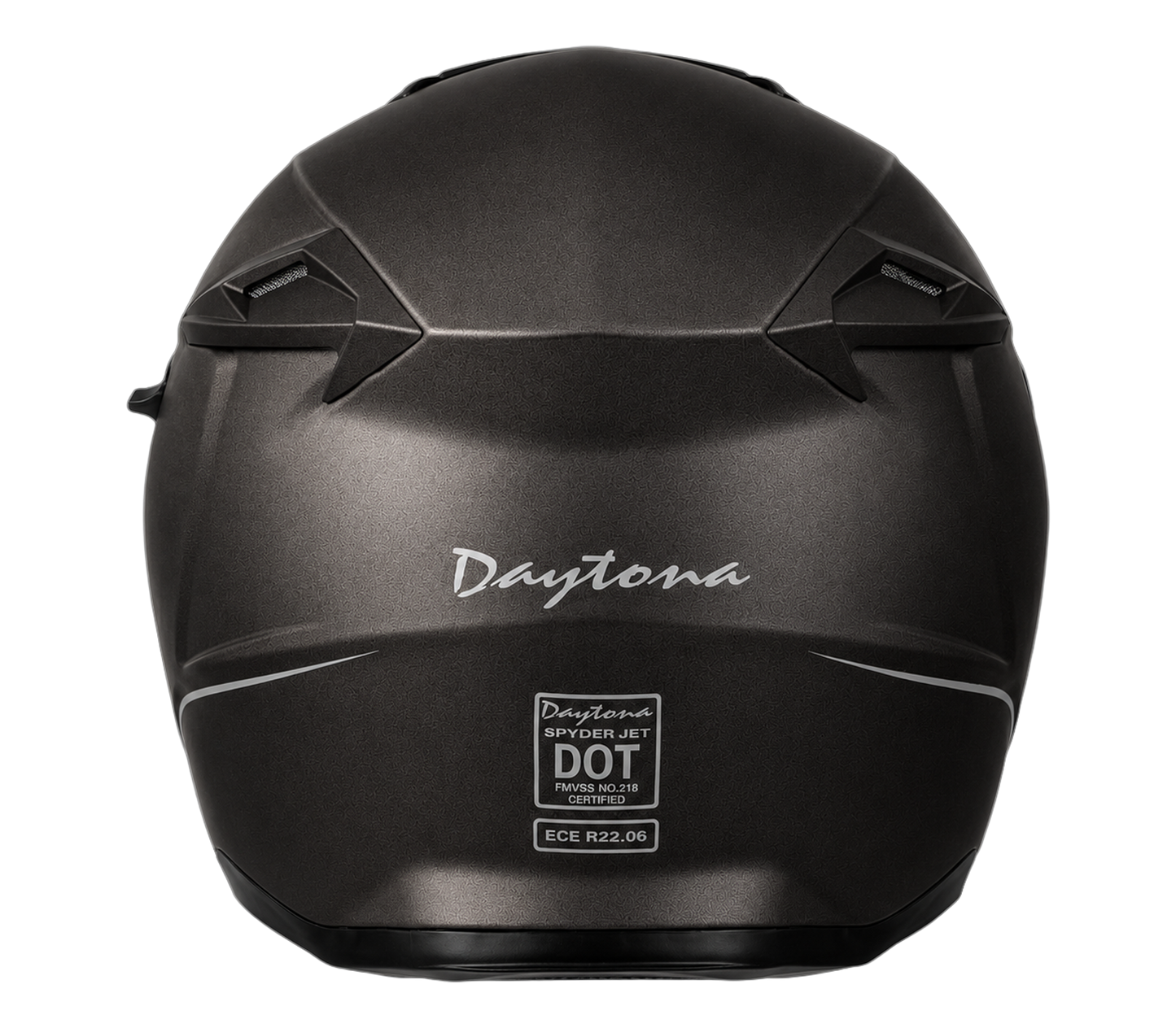 D.O.T. & ECE Daytona Spyder Jet- Gun Metal Grey Dull Metallic
