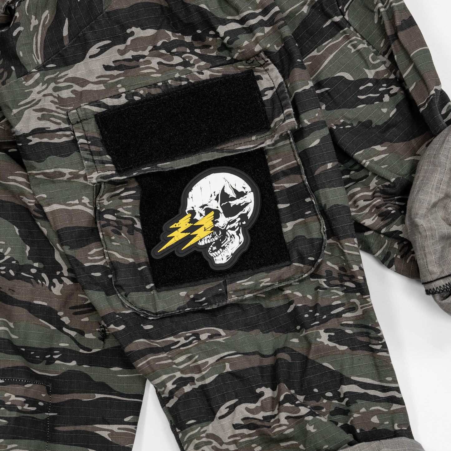 Die with Memories Bolt Skull PVC Patch