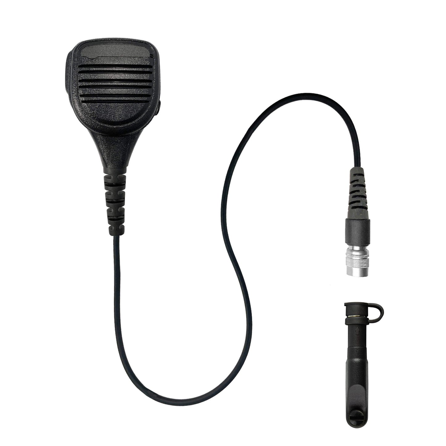 Straight Cable Loud Speaker Hand Mic w/ Quick Disconnect (Hirose) Connector - Harris/Tait TP3000/7110/7100/8000/9000 Series