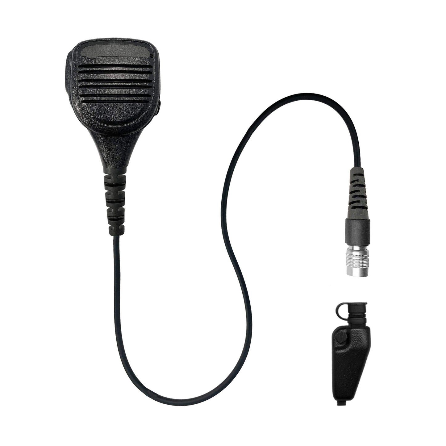 Straight Cable Loud Speaker Hand Mic w/ Quick Disconnect (Hirose) Connector - All Kenwood Multi-Pin TK & NX Series