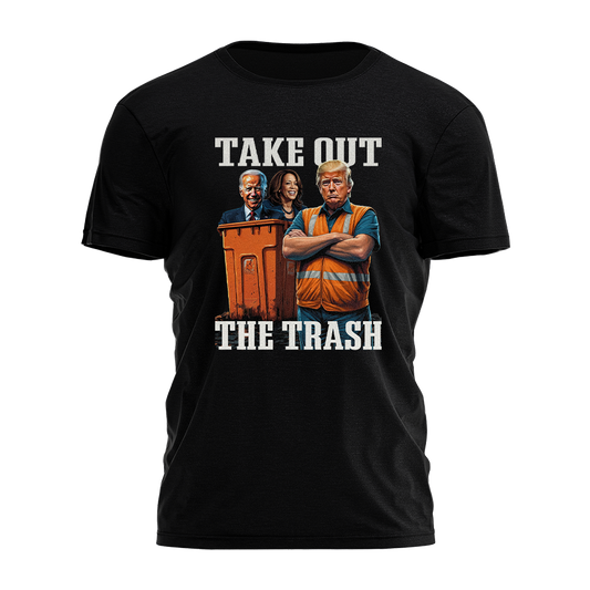 Trump - Take Out The Trash - Illustration Tee - 3199