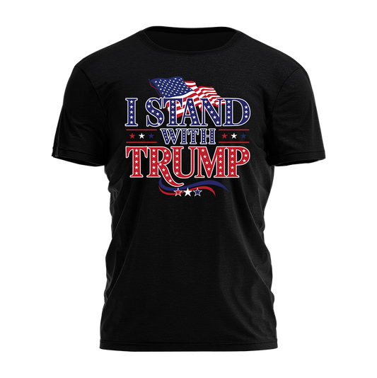 I Stand With Trump - Patriot Stars Tee - 2464