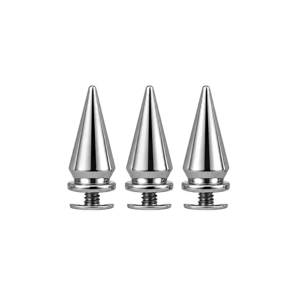 SPK101 Chrome Screw-back Spike Studs - 10mm