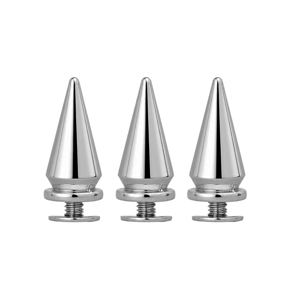 SPK103 Chrome Screw-back Spike Studs - 20mm
