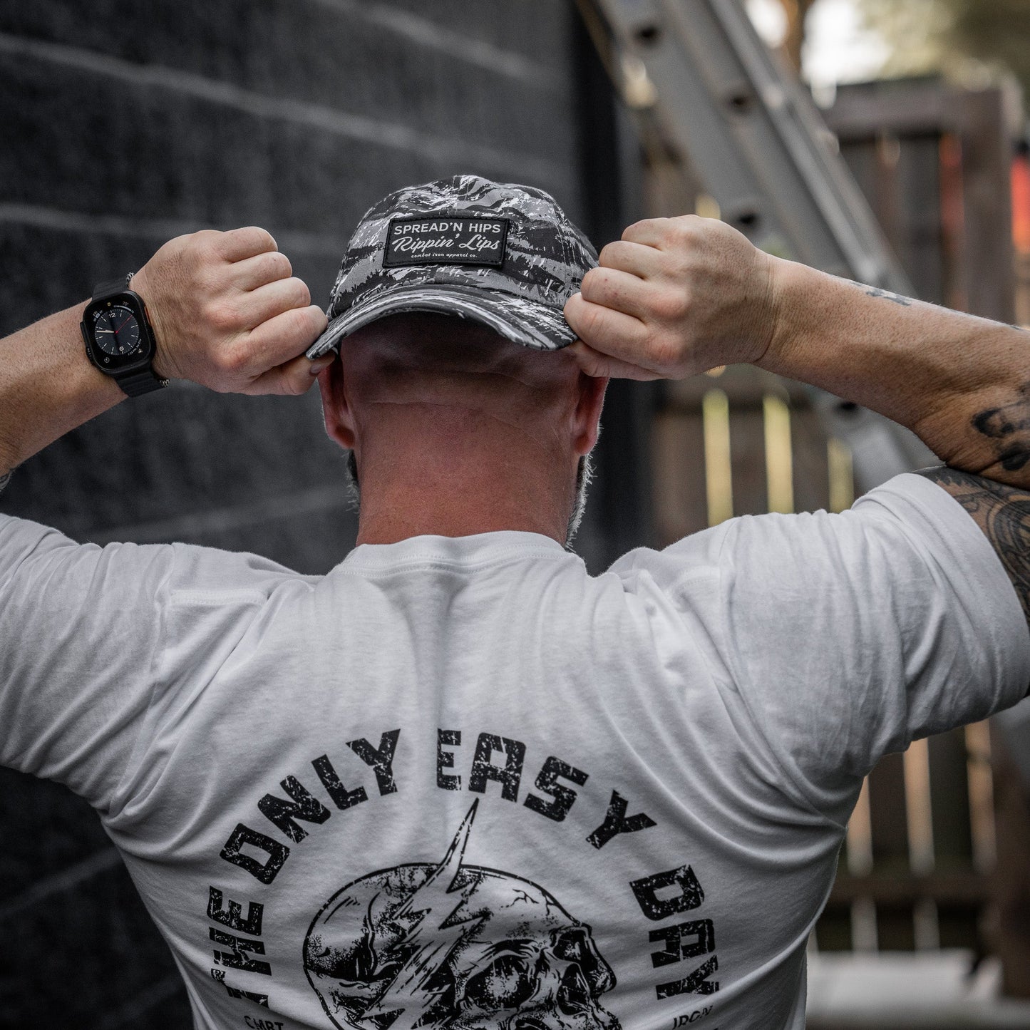 Spreadin' Hips and Rippin' Lips Patch Ripstop Snapback
