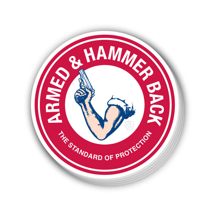 Armed and Hammer Back Decal