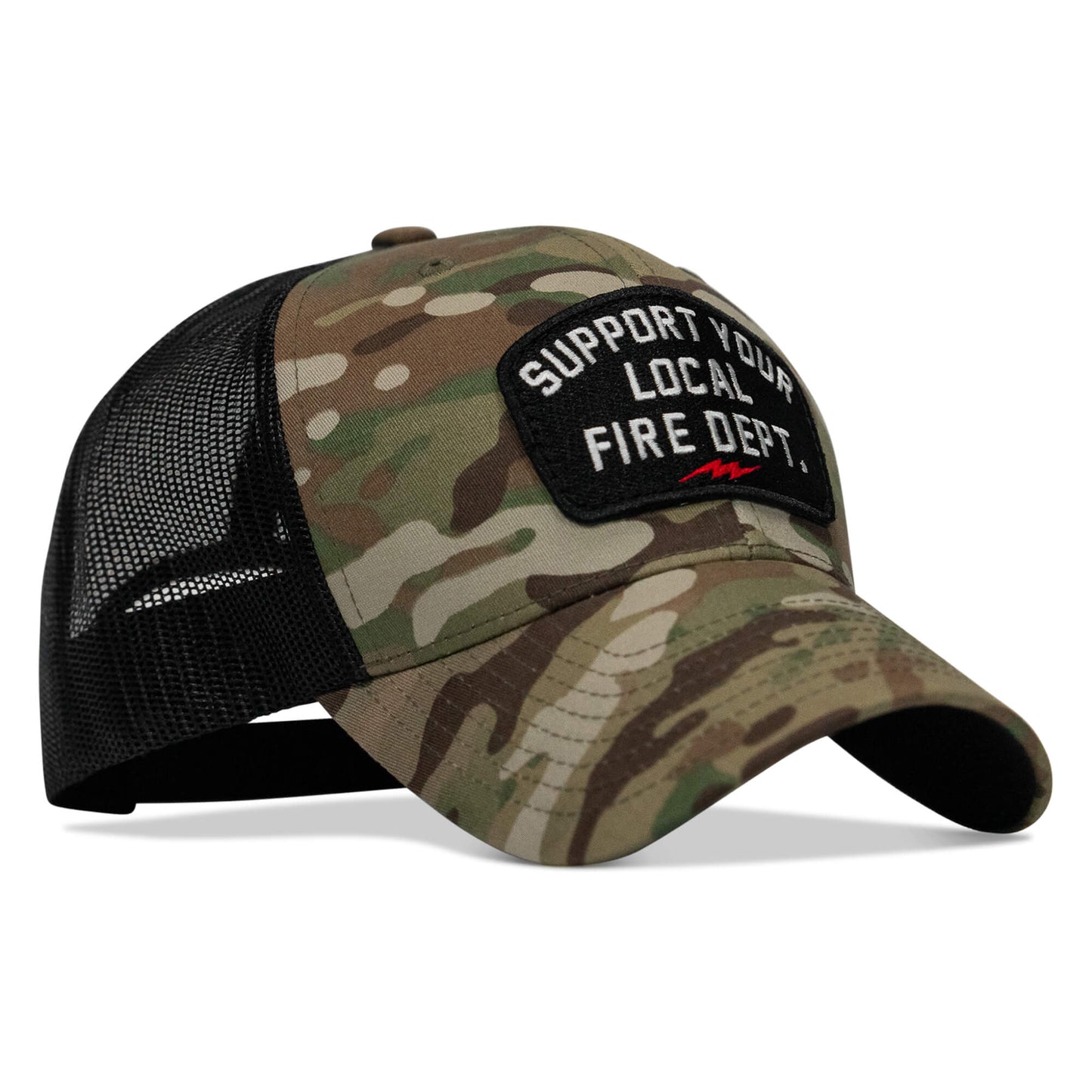Support Your Local Fire Dept. Patch Snapback Hat