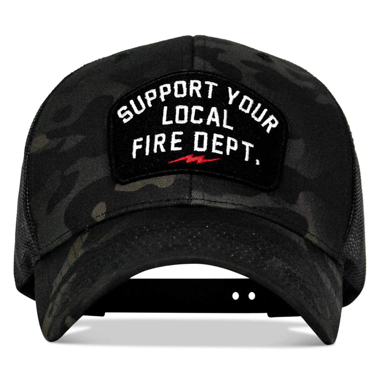 Support Your Local Fire Dept. Patch Snapback Hat