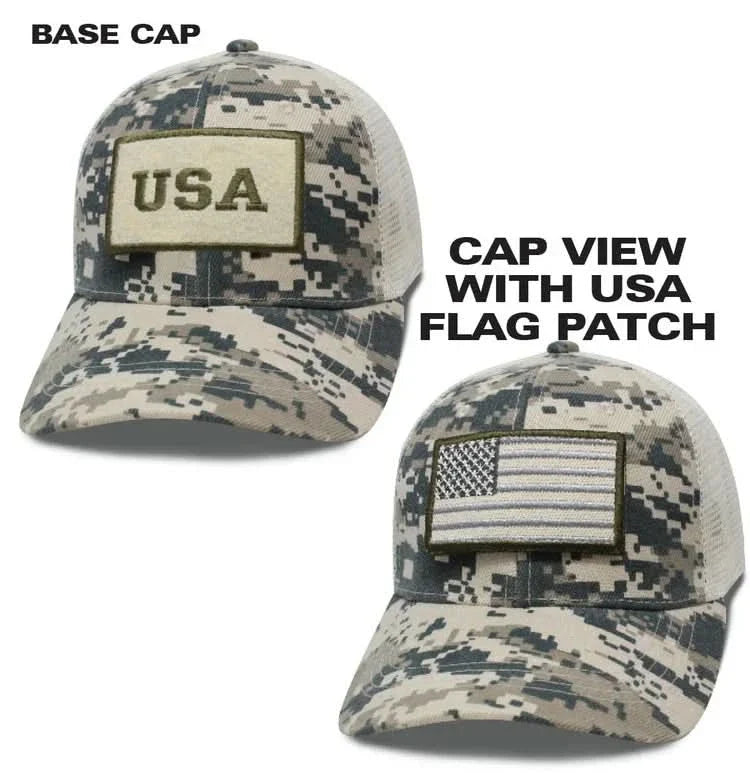 Digital Camo USA Patch Cap