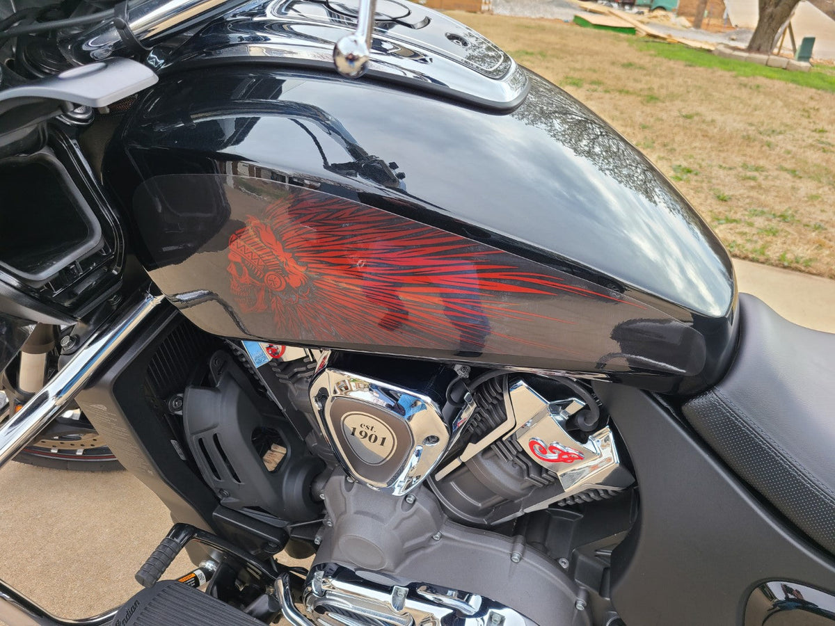 SWB-729-Red-Powerplus Tank Decal Set