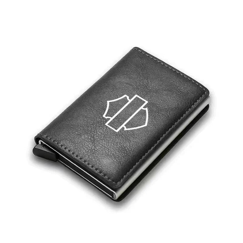 Leather/Carbon Fiber Card Holder RFID Blocking