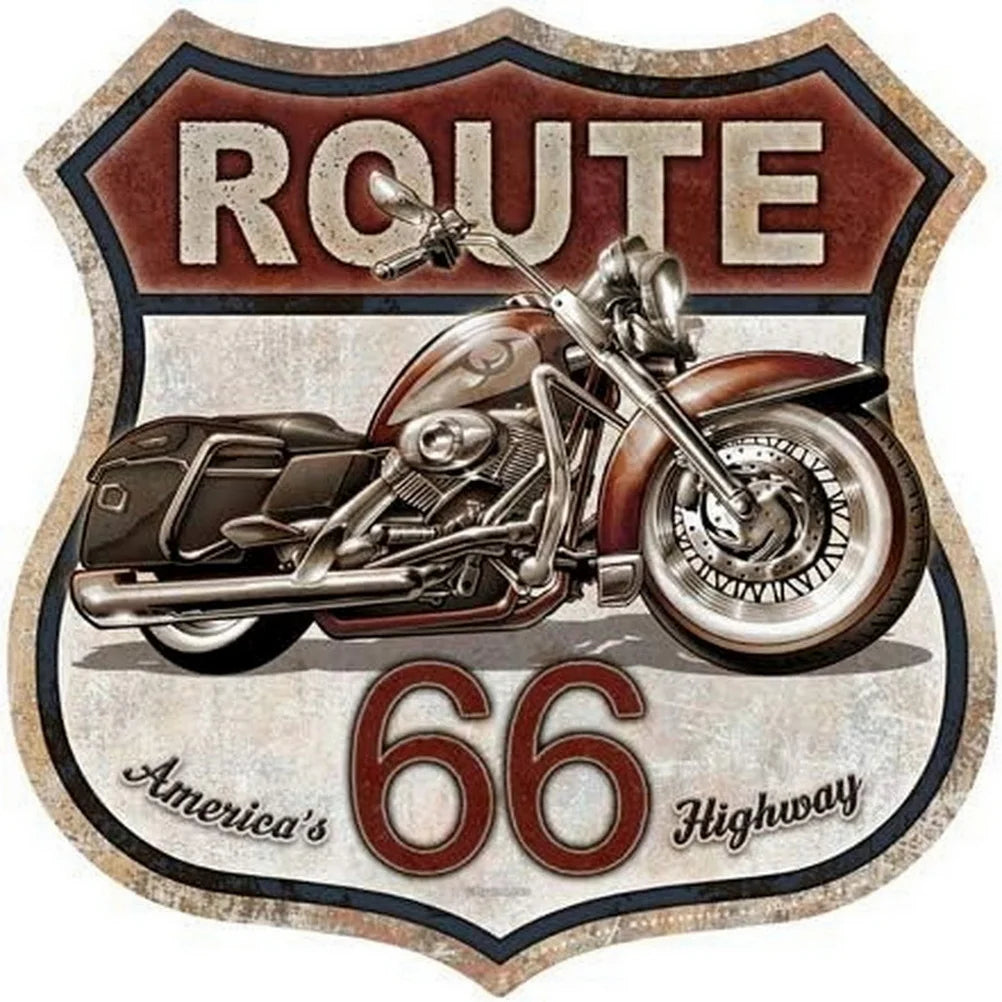 Route 66 American Dreams Shield Metal Tin Signs Posters