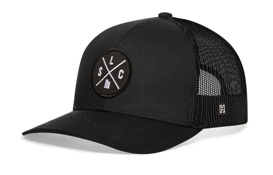 Salt Lake City Trucker Hat  |  Black SLC X Snapback