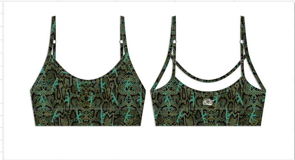Straight Strap Sports Bra | Lethal Venom