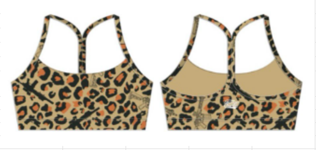 Y-Back Sports Bra | Loaded Leopard