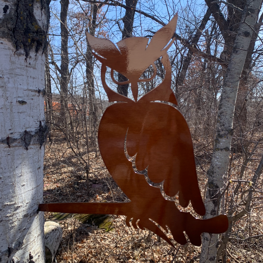 Owl Tree Stake