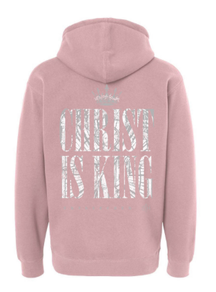 Christ is King Premium Hoodie - Pink