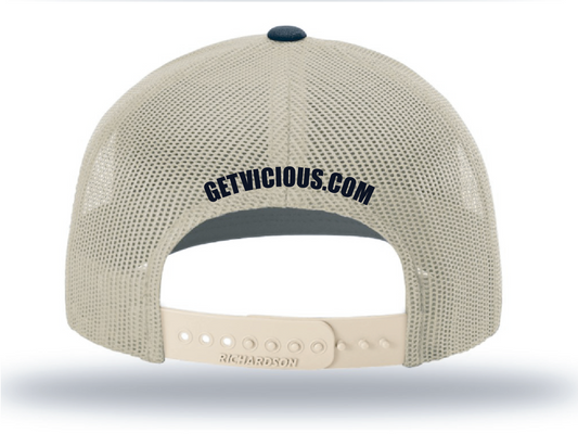 Vicious Logo - Navy/Khaki