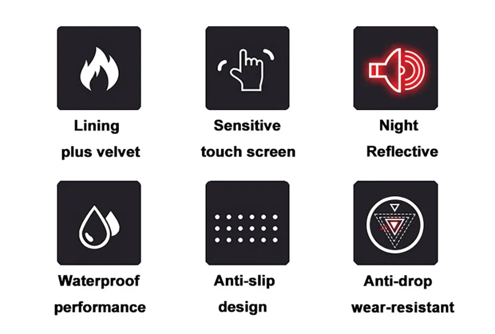 Warm Winter Waterproof Windproof Gloves