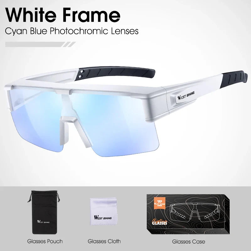 WEST BIKING Cycling Glasses Photochromic UV400 Protection