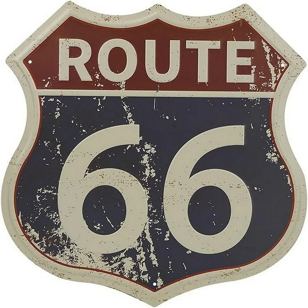 Route 66 American Dreams Shield Metal Tin Signs Posters