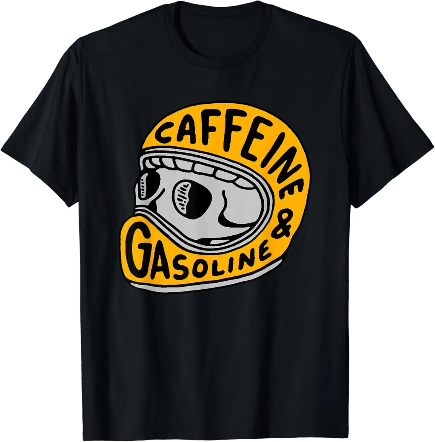 Caffeine & Gasoline Graphic Cotton T-shirt Unisex