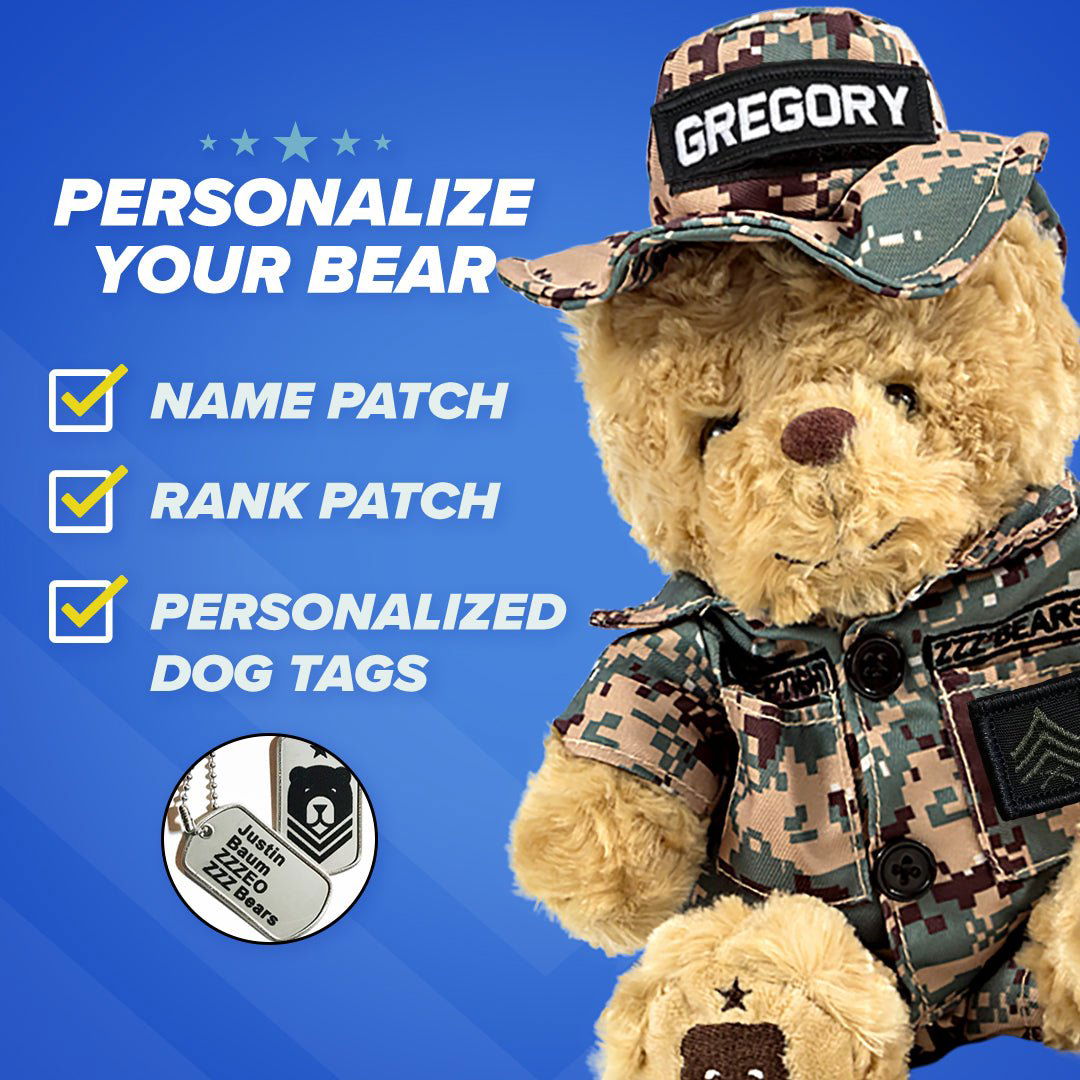 Sgt. Sleeptight - Marine Teddy Bear Camouflage