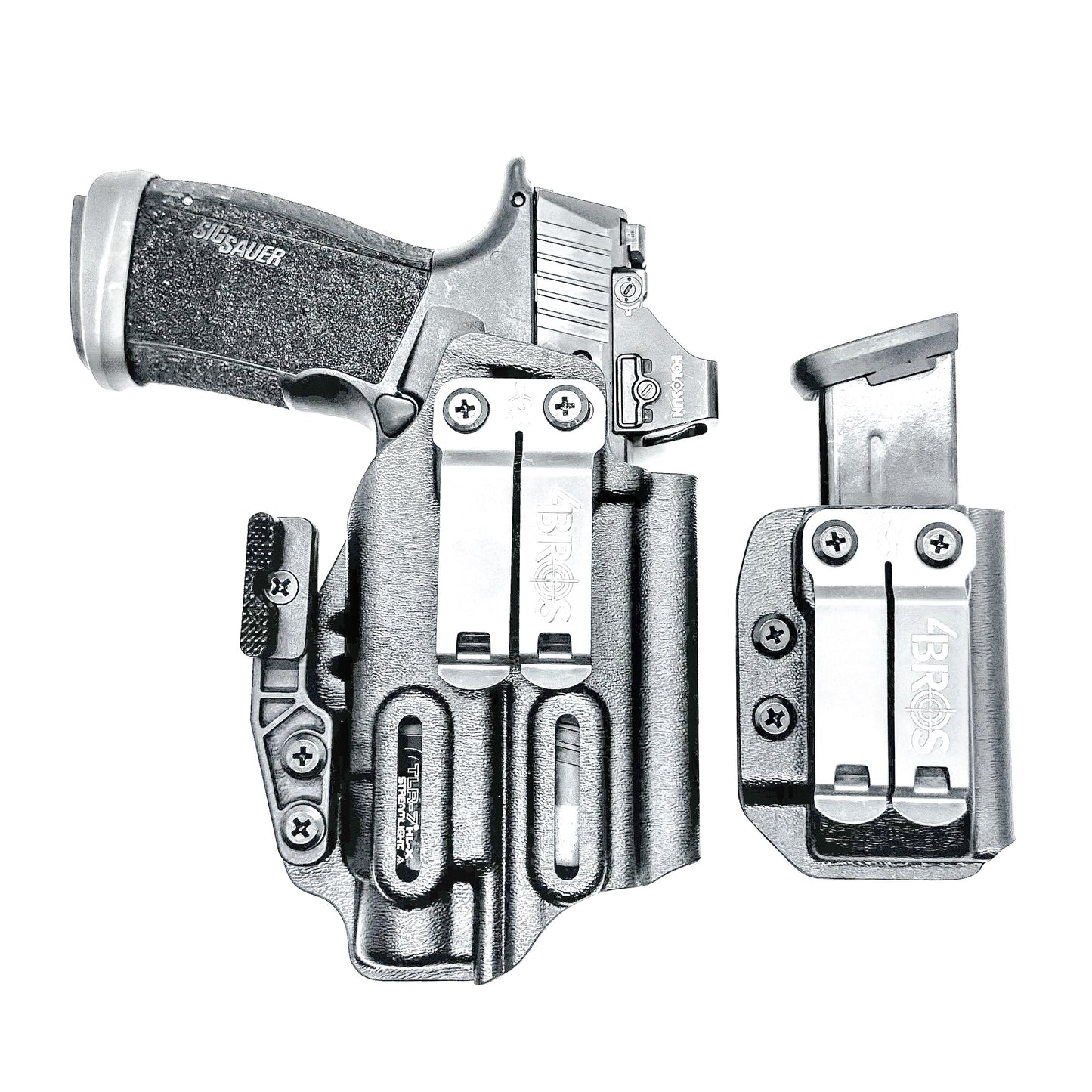 Sig P365-XMACRO & TLR-7 X or HL-X IWB Holster with Magazine Carrier Combo
