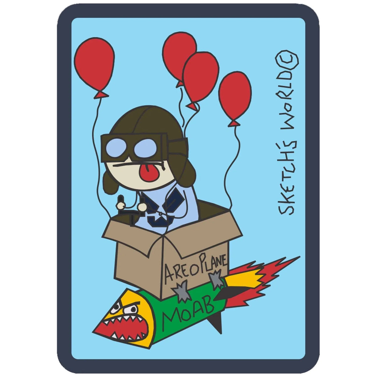 Sketch's World © Officially Licensed - USAF MOAB - 3.5x2.5 inch Sticker